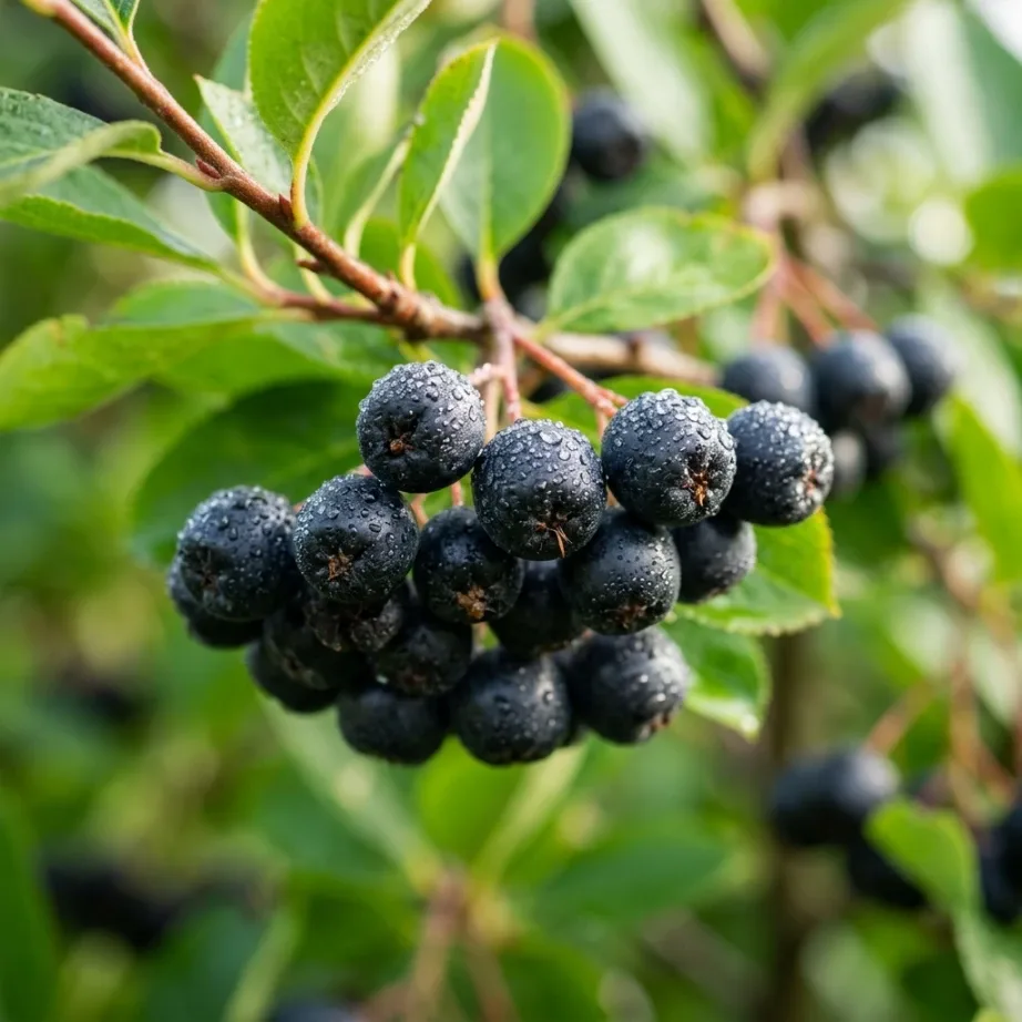 Ekologiškos juodavaisės aronijos — šviežias derlius iš Astos Merkevičienės ūkio